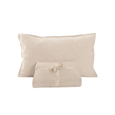 Linen natural pillow sham