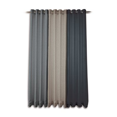Modern tweed concrete curtain panel