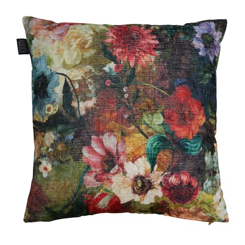 Anea flowered decorative pillow