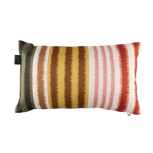 Energize colourful striped oblong cushion 