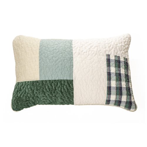 Fraser patchwork decorative pillow sham
