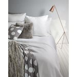 Graphic white quilted duvet cover