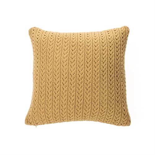 Naja tan knit decorative pillow