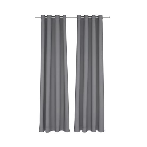 Rideau opaque gris charcoal Modern