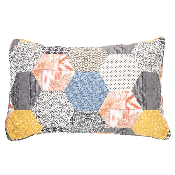 Abee patchwork pillow sham