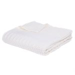 Baba knitted ivory throw 