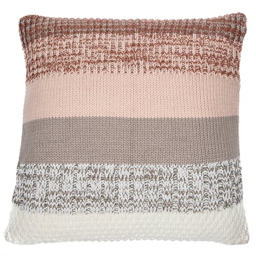 Baba knitted striped cushion 