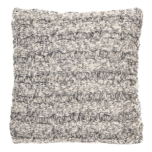 Bertrand knitted grey decorative pillow
