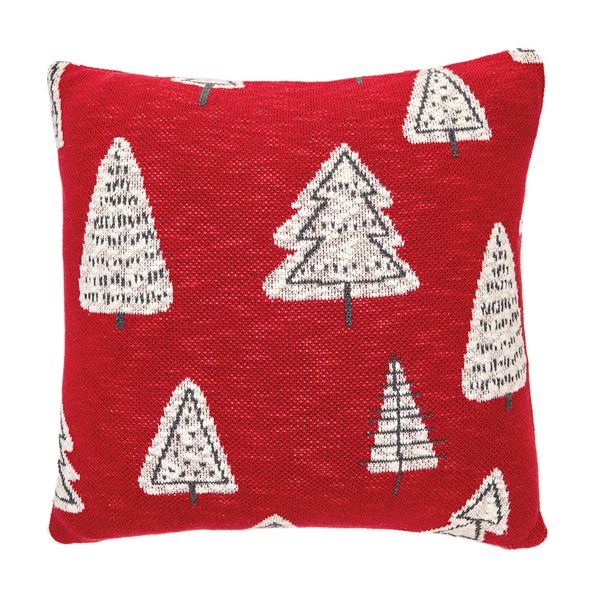 Biscuit red decorative pillow 