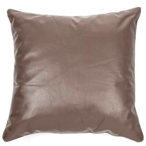 Bobby faux leather decorative pillow