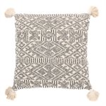 Charlotte knitted cream decorative pillow 