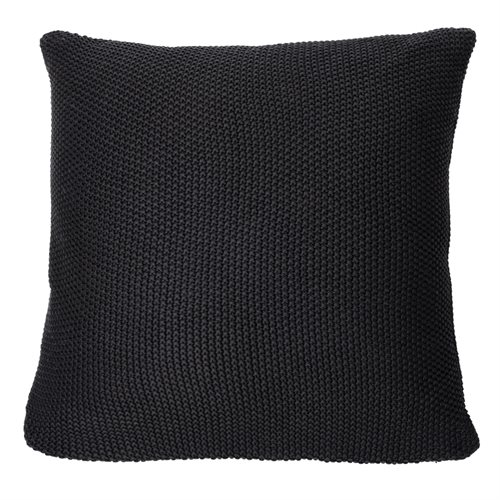 Charly black knit european pillow 