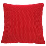 Cherry knitted red cushion 