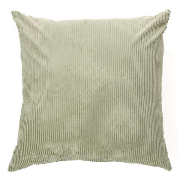 Corduroy sage decorative pillow