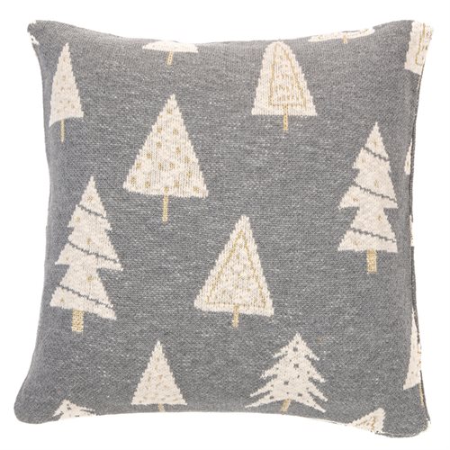 Fairy grey and cream decorative pillow 