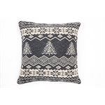 Gretel charcoal and cream decorative pillow 
