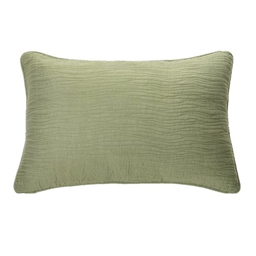 Jazzy green decorative pillow sham