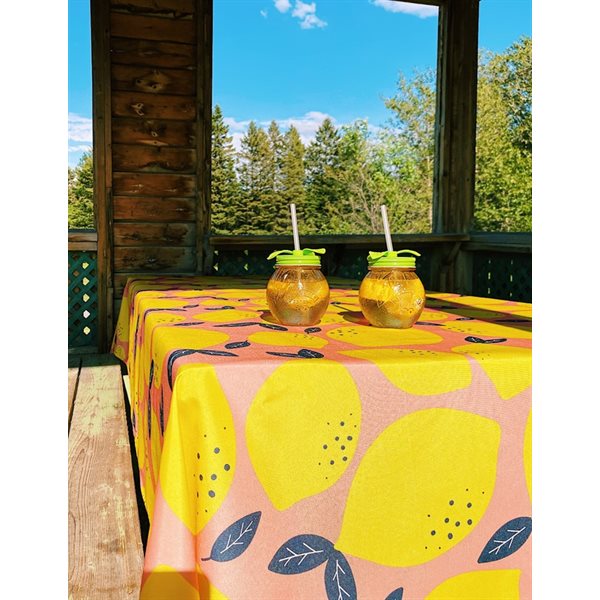 Lemon printed tablecloth 