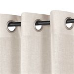 Linen natural curtain with grommets 