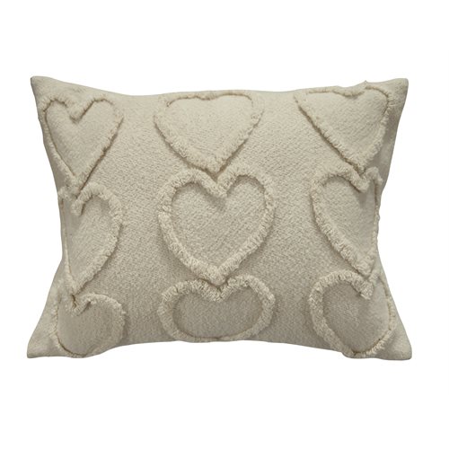 Love decorative pillow with hearts