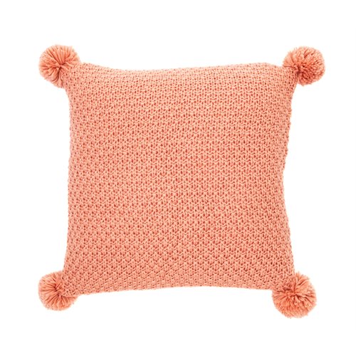 Melon knitted coral decorative pillow 