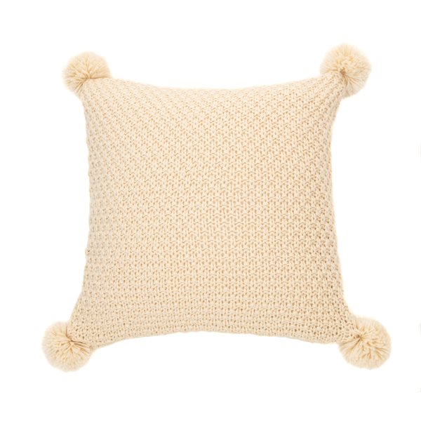 Melon knitted cream decorative pillow 