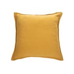 Muslin yellow decorative pillow cover