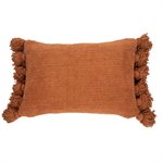 Paddington oblong terracotta chenille decorative pillow 