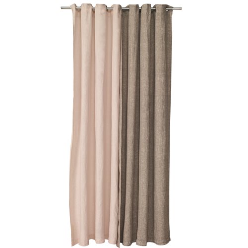 Linen Stone Wash grey curtain 