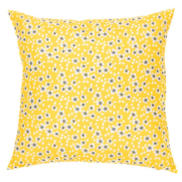 Rudbeckia yellow and white flowered cushion