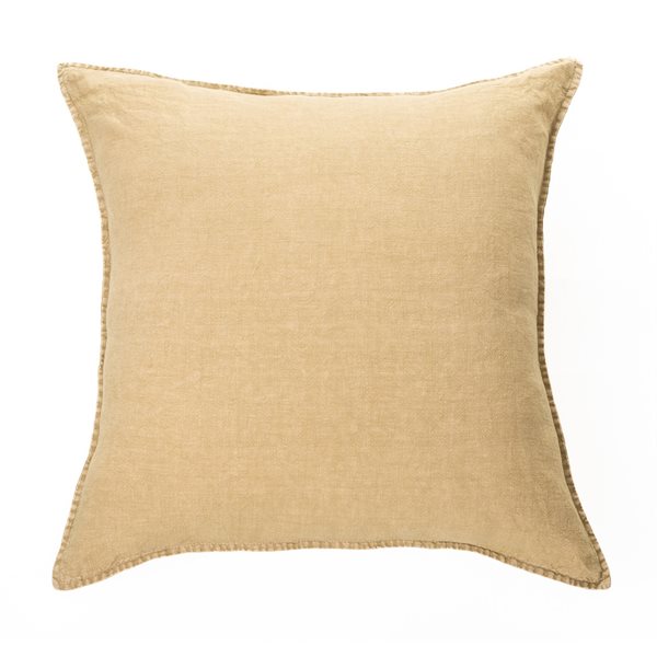 Linen Stone Wash sand european pillow