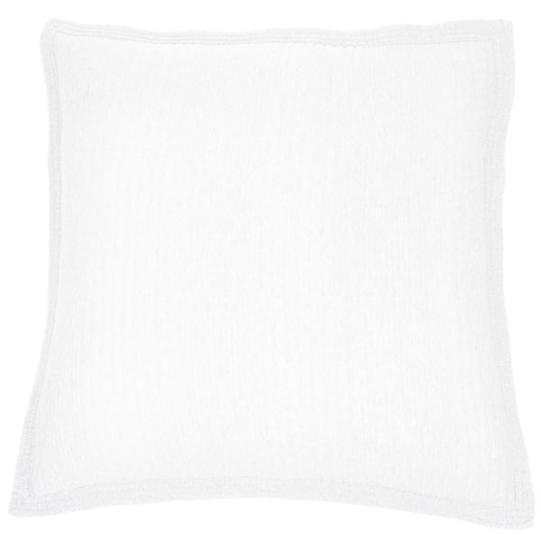 Cache oreiller européen en coton blanc Suite
