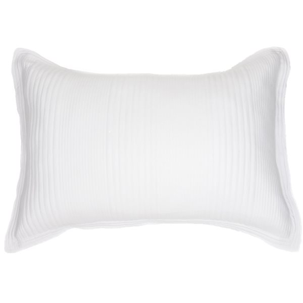 Cache oreiller en coton piqué blanc Suite