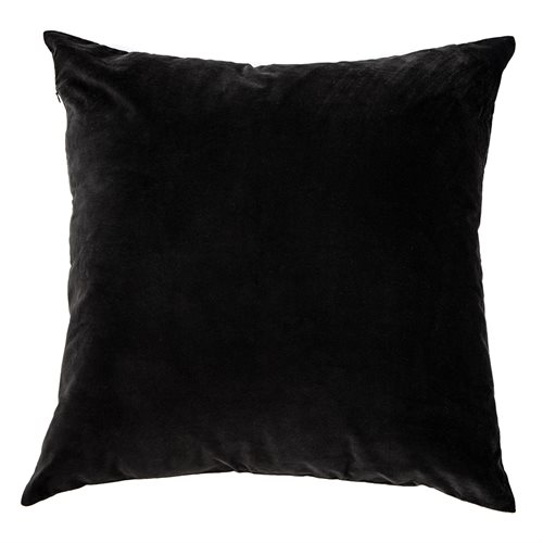 Velvet black european pillow